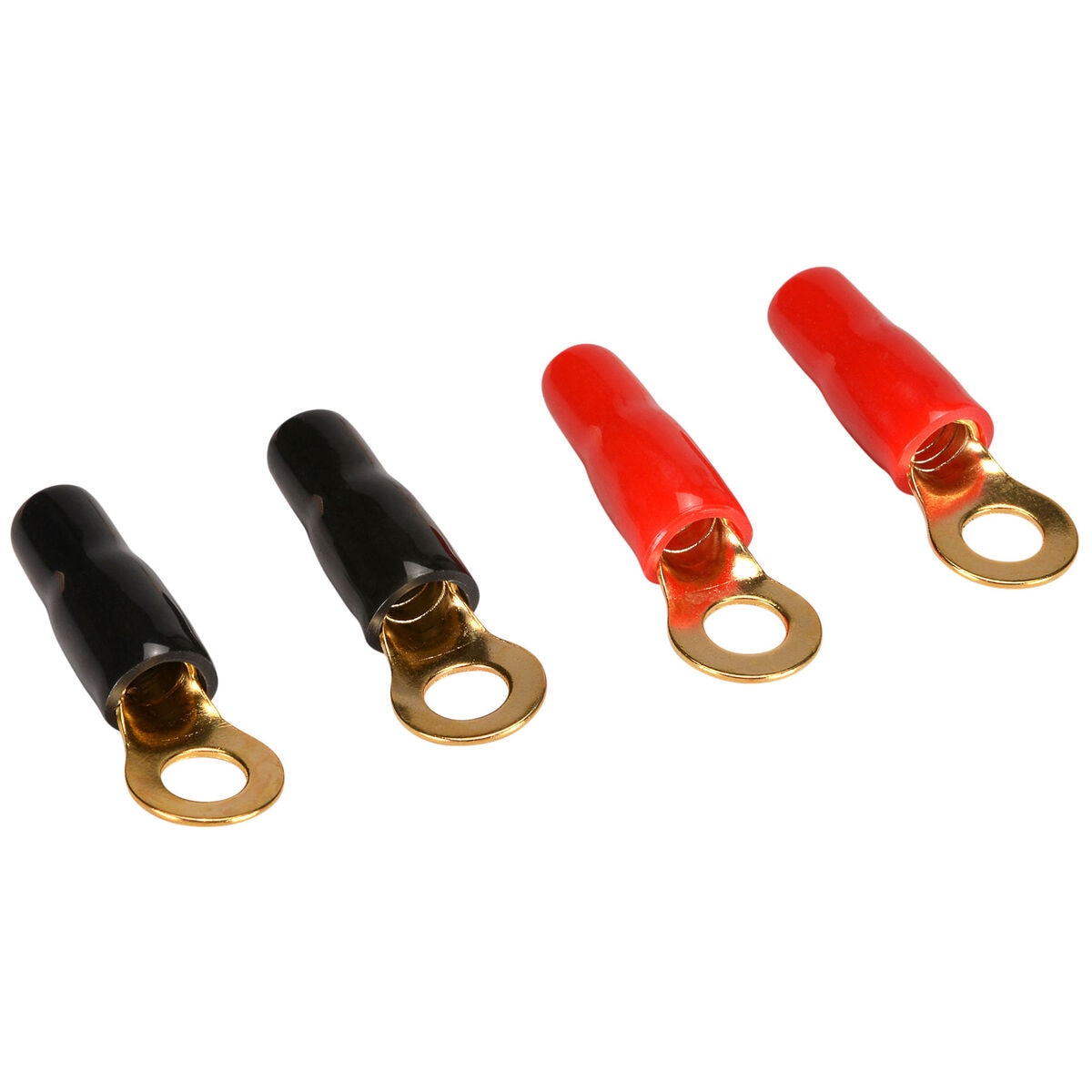Gold Ring Crimp Terminal 8 AWG 1/4